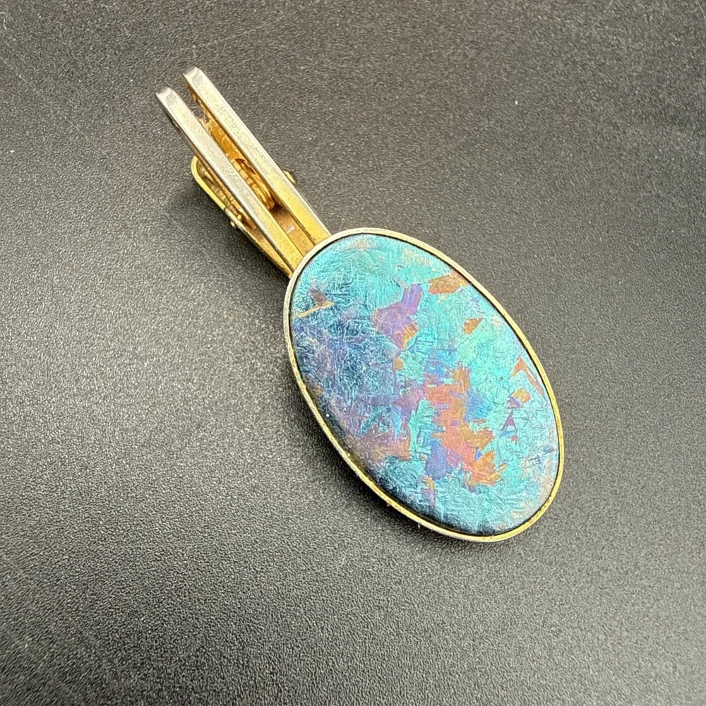 Vintage KOBE TITANIUM Tie Clip Bar Kobelco Corporate Promo